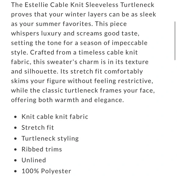 🩷Pink Cable Knit Turtleneck Sweater NWOT - Picture 7 of 13